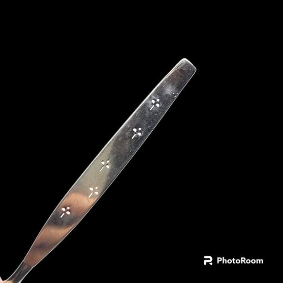 Oneida Community Stainless Celebrity Dinner Fork-White Accents-Vintage-MCM - Picture 3 of 5